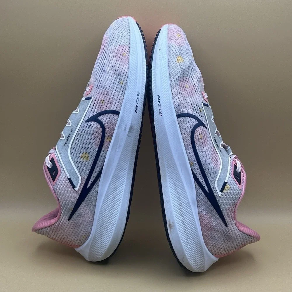 2022 Nike Air Zoom Pegasus 40 Pink Floral Running - Women's Size 12 USED